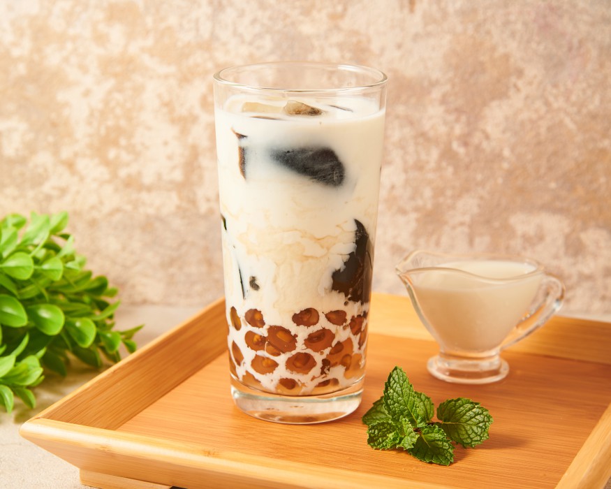 白玉綠豆包心粉圓